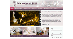 Desktop Screenshot of dailyapartmentstbilisi.com