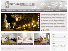 Tablet Screenshot of dailyapartmentstbilisi.com